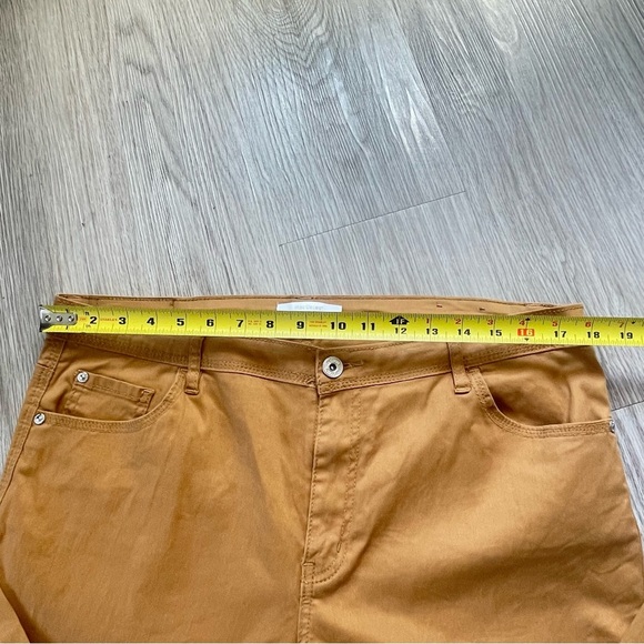 MAX COCOS MUSTARD YELLOW STRAIGHT LEG STRETCH JEANS SIZE 16 - Picture 8 of 9